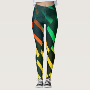 Legging Trendy Diagonal Geométrico -