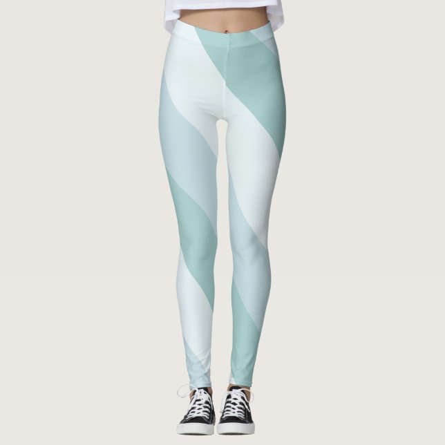 Legging Trendy Elegant Blue Modelo Modern Design (Frente)