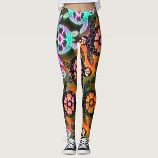 Legging Trendy Galaxy Nebula Hawaiian Sea Turtle Dance