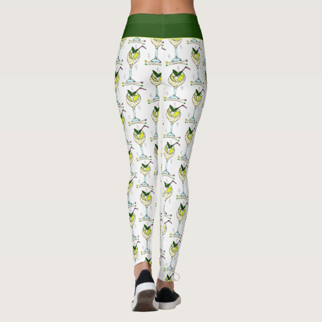 Legging Trendy Gin Lover Copktail Na moda Branco (Verso)