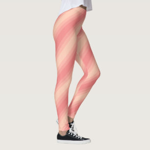 Legging Trendy Modelo Elegant Pastel Peach Stripes