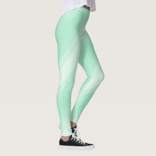Legging Trendy Modern Mint Green Stripes Modelo