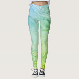 Legging Trendy moderna bola verde-chic