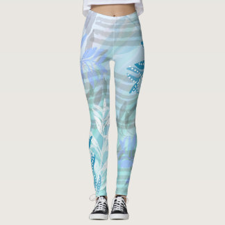 Legging Trendy moderno outono abstrato floral