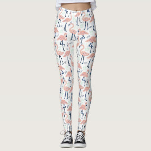 Legging Trendy Princess Flamingo Pattern