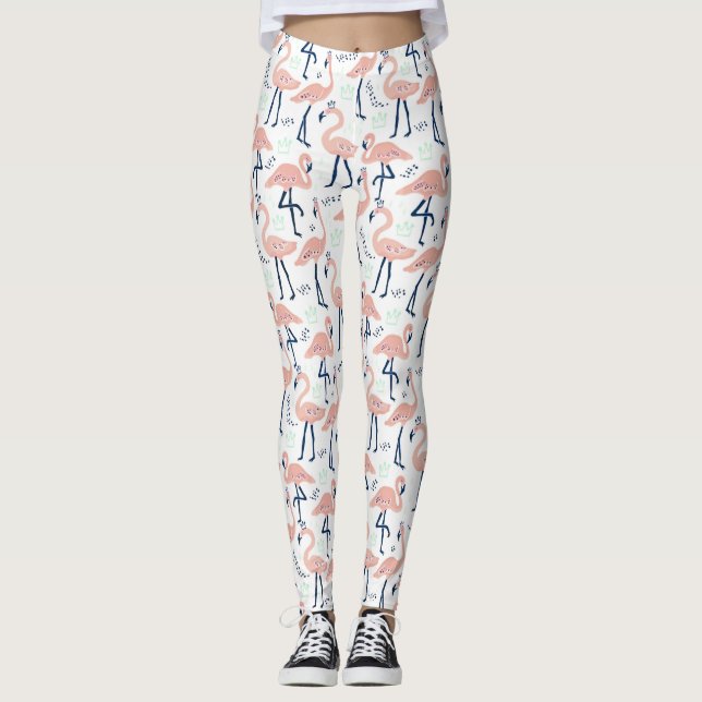 Legging Trendy Princess Flamingo Pattern (Frente)