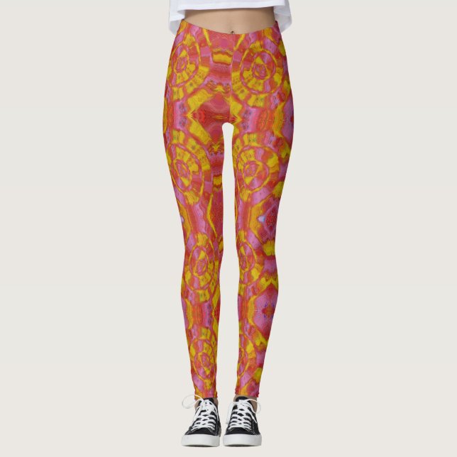 Legging Trendy Tequila Malhações do nascer do sol (Frente)