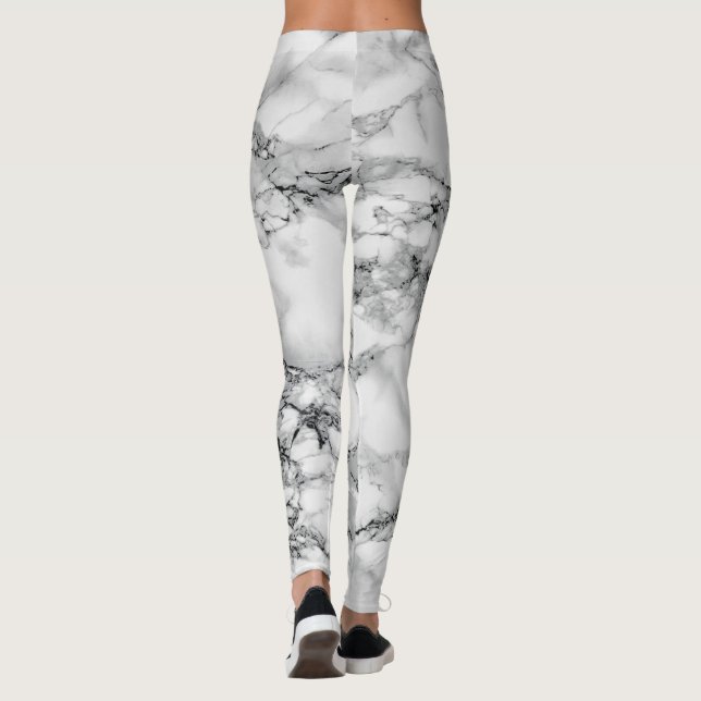 Legging Trendy White Marble Stone (Verso)