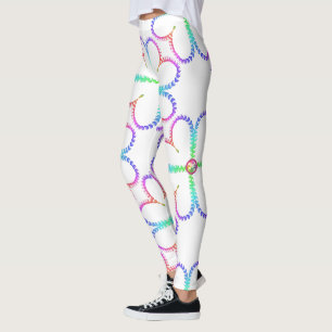 Legging Trevo de quatro folhas sortudo brilhante