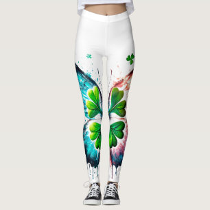 Legging Trevo sortudo com borboleta