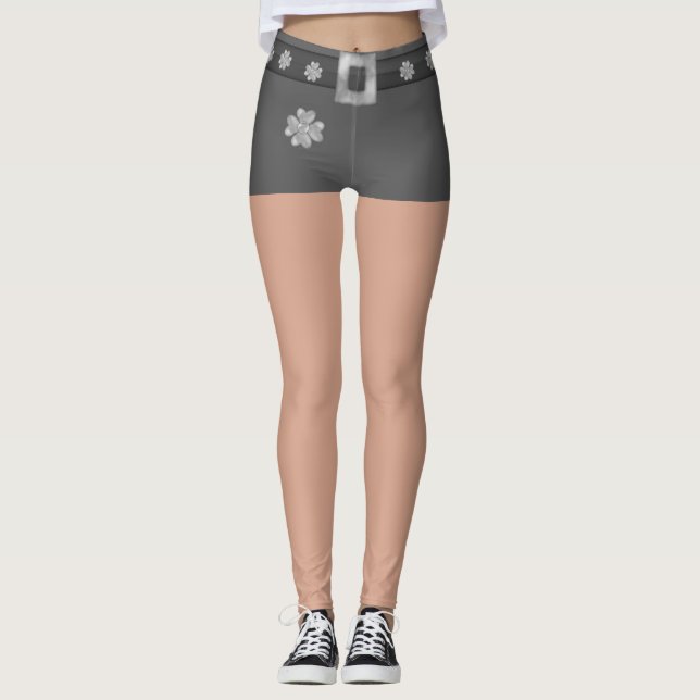 Legging Trevos de Prata da Moda (Frente)