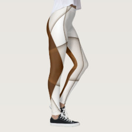 Legging Triângulo bege deslizante com sombra, estilo suave