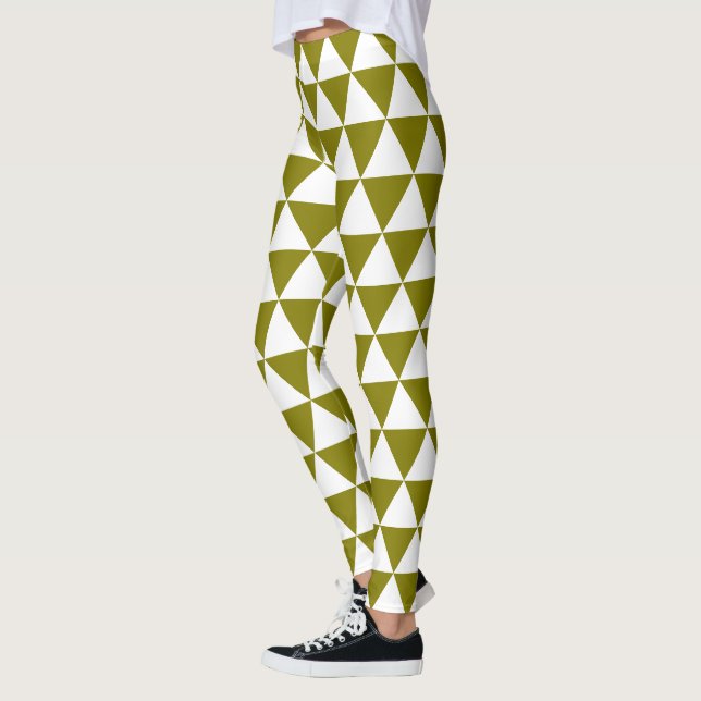 Legging Triângulo Geométrico Ousado (Esquerda)