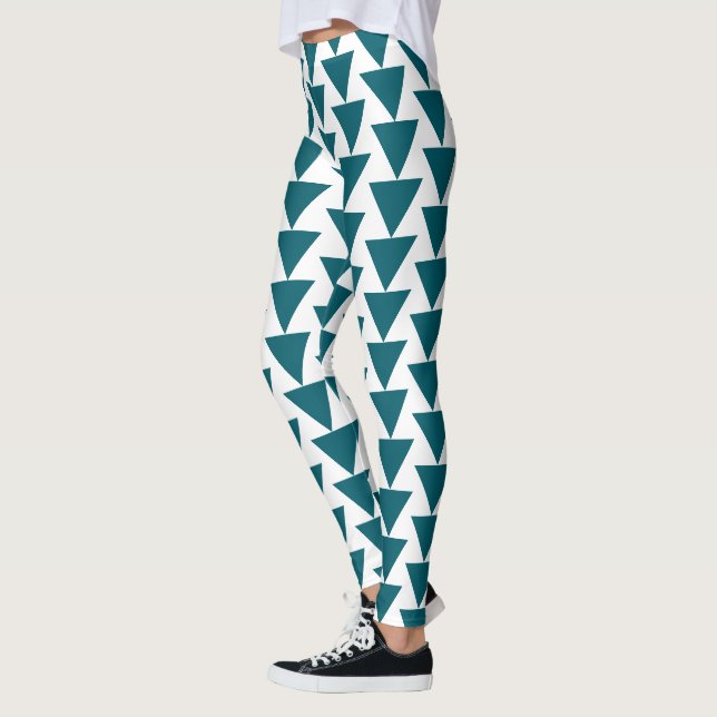 Legging Triângulo Geométrico Ousado (Esquerda)
