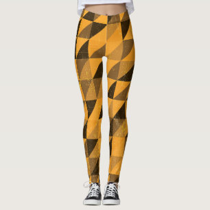 Legging Triângulo Grunge: Design de padrão de Abstrato