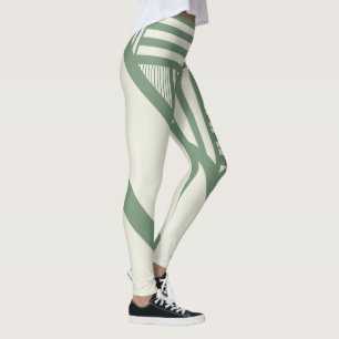 Legging Triângulo strips em verde