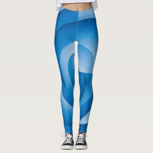 Legging Triângulos azuis girando