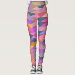 Legging Triângulos de Abstrato brilhante e negrito em core<br><div class="desc">Adicione alguma cor à sua roupa com estes triângulos de Abstrato Brilho e Negrito em Leggings de Cor Válidas.</div>