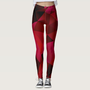Legging Triângulos geométricos poligonais impressão