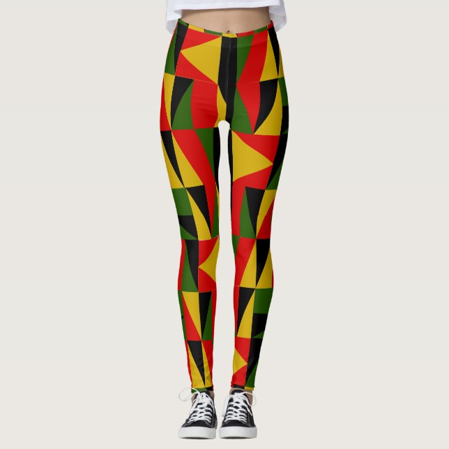Legging Triângulos - História Preta (Frente)