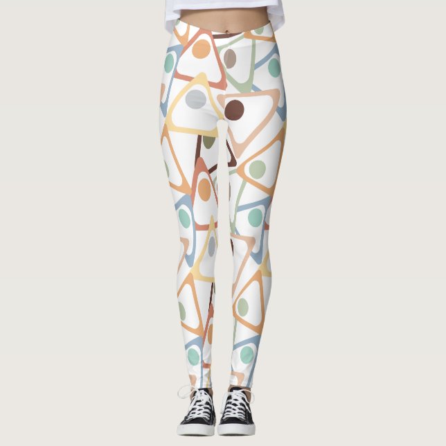 Legging Triângulos Pequenos de Pastel (Frente)
