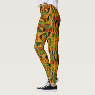 Legging Tribal Africano Kente Cloth