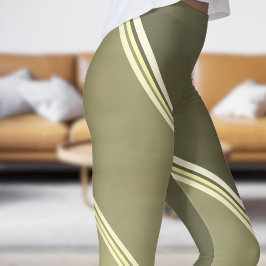 Legging Trigo chic sob Impressão Cinza