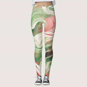 Legging Trilha branca verde branca