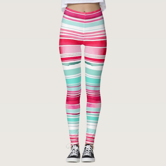 Legging Trilha de Aquarela Magenta Cia-Magenta Moderna (Frente)