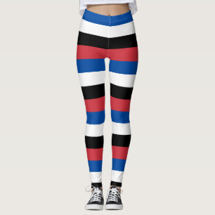 Legging Trilha Horizontal das Cores de Bandeiras Nacionais