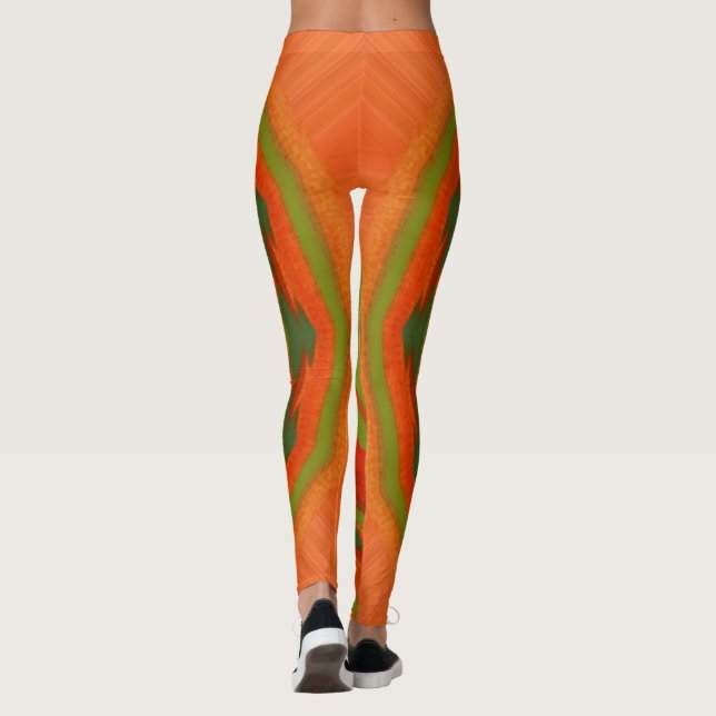 Legging Trilha Laranja (Verso)