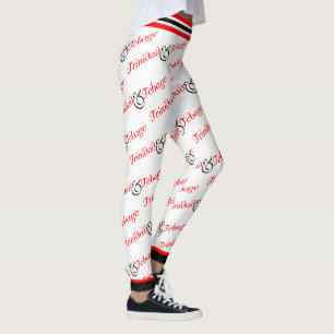 Legging Trini / Trinidad e Tobago Patriótico - Branco