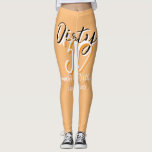 Legging Trinta e trinta cor de laranja, simples anúncio de<br><div class="desc">Personalizar design de modelo</div>