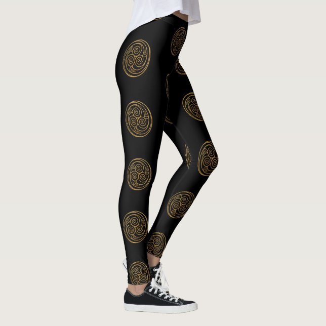 Legging Triple Celtic Knot Swirl Mandala (Direita)