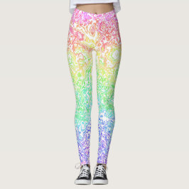 Legging Trippy Boho Hippie Groovy Marble