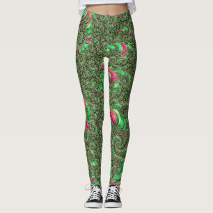 Legging Trippy Funky Psychedelic Groovy Espiral Arte Fract
