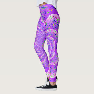 Legging Trippy Spiral Purple