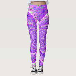 Legging Trippy Spiral Purple