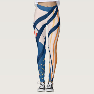 Legging Tropical Floral: Cabeçalho Moderno