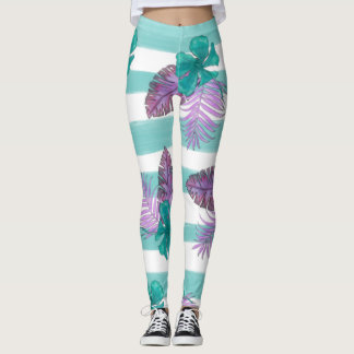 Legging Tropical Floral Umbrella