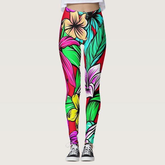 Legging Tropical Flower Mix Thunder_Cove (Frente)