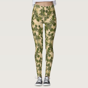 Legging Tropical havaiano de Camo do abacaxi