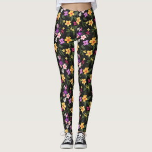 Legging Tropical Hibiscus Floral