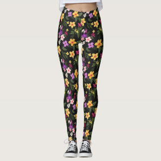 Legging Tropical Hibiscus Floral