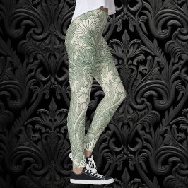 Legging Tulipa por William Morris, Arte Floral Vintage