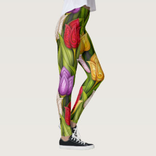 Legging Tulipas Blooming-Pop-Pernas de Moda 3