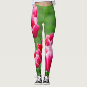 Legging Tulipas de escarlate no jardim