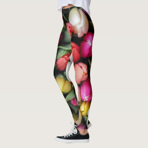 Legging Tulipas Flores Coloridas Páscoa