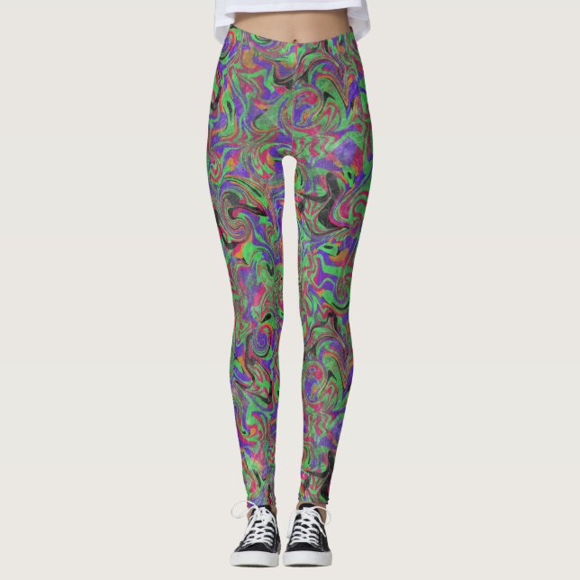 Legging Turbilhão de Tinta Impassível Haze (Frente)