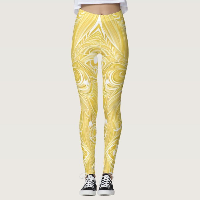 Legging turbilhões de ouros
